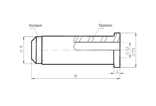 Схема контактного устройства КУ-30М