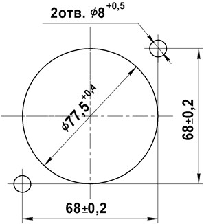 Разметка щита для амперметра МА0203