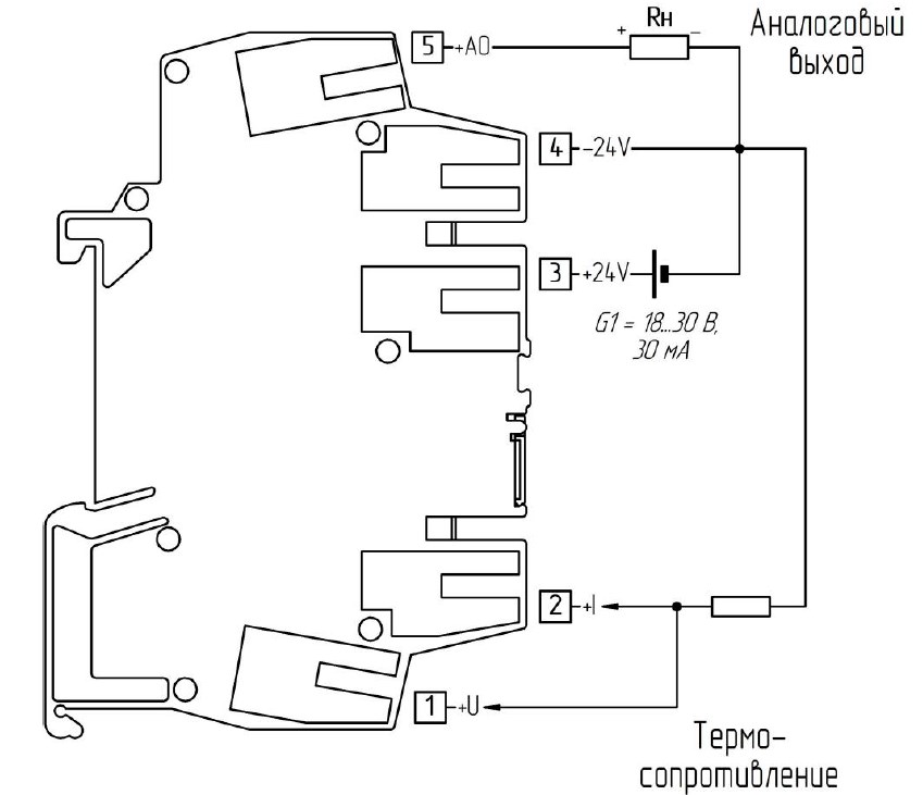 Схема внешних соединений БПО-644