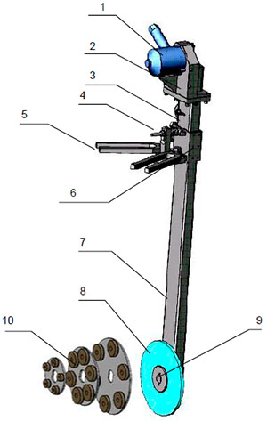 Рис.1 Внешний вид и основные узлы приспособления К8085М для шлифовки седел задвижек Ду100-200 мм 140.100.00.00